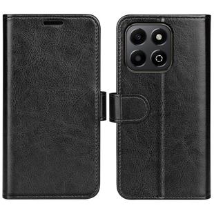For Honor X6b R64 Texture Horizontal Flip Leather Phone Case(Black)