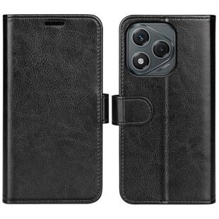 For Honor 400 Lite R64 Texture Horizontal Flip Leather Phone Case(Black)