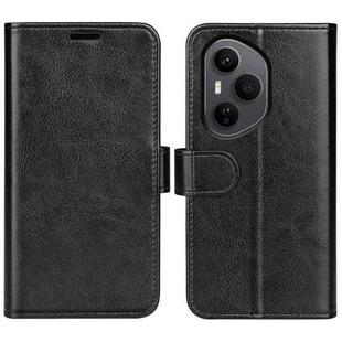 For Honor 400 Pro Global 160.8mm R64 Texture Horizontal Flip Leather Phone Case(Black)