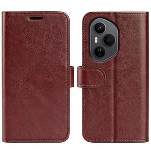 For Honor 400 Pro Global 160.8mm R64 Texture Horizontal Flip Leather Phone Case(Brown)