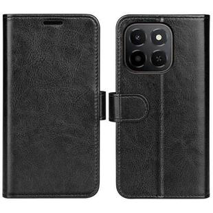 For Honor X6c R64 Texture Horizontal Flip Leather Phone Case(Black)