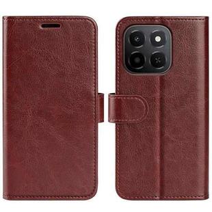For Honor X6c R64 Texture Horizontal Flip Leather Phone Case(Brown)