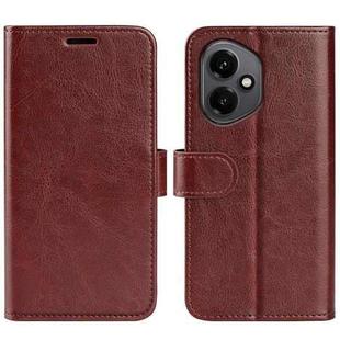 For Honor 400 Global 156.5mm R64 Texture Horizontal Flip Leather Phone Case(Brown)