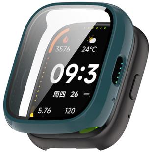 For Lexin Watch 3 Tempered Film Integrated PC Watch Protective Case(Pine Green)