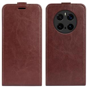For Honor Magic7 Pro R64 Texture Single Vertical Flip Leather Phone Case(Brown)