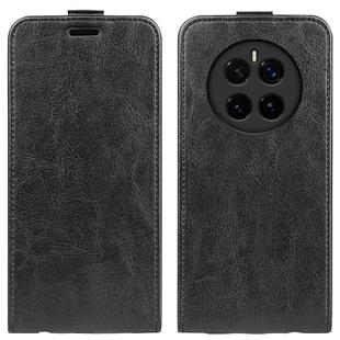 For Honor Magic7 5G R64 Texture Single Vertical Flip Leather Phone Case(Black)