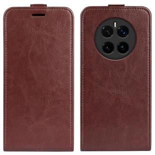 For Honor Magic7 5G R64 Texture Single Vertical Flip Leather Phone Case(Brown)