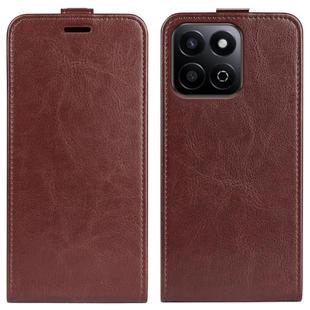 For Honor 200 Smart R64 Texture Single Vertical Flip Leather Phone Case(Brown)