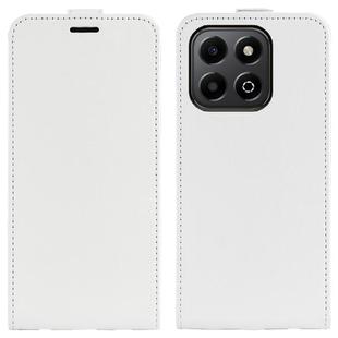 For Honor X6b R64 Texture Single Vertical Flip Leather Phone Case(White)