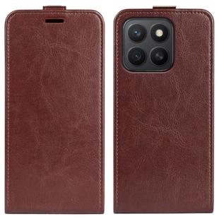 For Honor X8c 4G R64 Texture Single Vertical Flip Leather Phone Case(Brown)