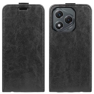 For Honor 400 Lite R64 Texture Single Vertical Flip Leather Phone Case(Black)