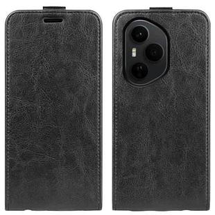 For Honor 400 Pro Global 160.8mm R64 Texture Single Vertical Flip Leather Phone Case(Black)