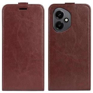 For Honor 400 Global R64 Texture Single Vertical Flip Leather Phone Case(Brown)