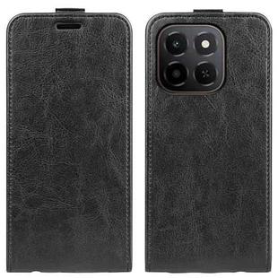 For Honor X6c R64 Texture Single Vertical Flip Leather Phone Case(Black)