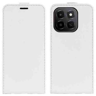 For Honor X6c R64 Texture Single Vertical Flip Leather Phone Case(White)