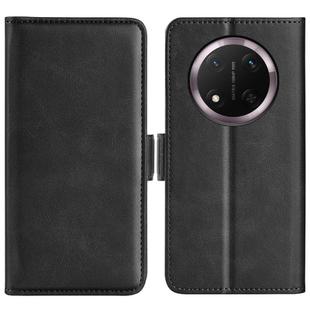 For Honor X9c Dual-side Magnetic Buckle Horizontal Flip Leather Phone Case(Black)