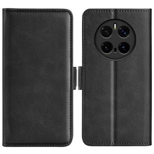 For Honor Magic7 Pro Dual-side Magnetic Buckle Horizontal Flip Leather Phone Case(Black)
