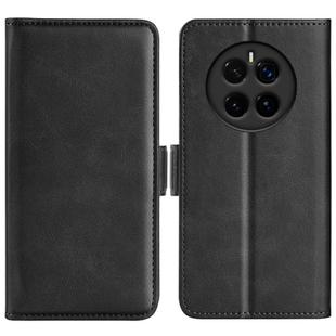For Honor Magic7 5G Dual-side Magnetic Buckle Horizontal Flip Leather Phone Case(Black)