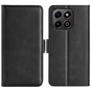 For Honor X6b Dual-side Magnetic Buckle Horizontal Flip Leather Phone Case(Black)