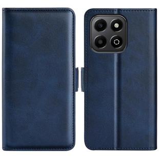 For Honor X6b Dual-side Magnetic Buckle Horizontal Flip Leather Phone Case(Dark Blue)