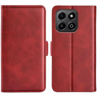 For Honor X6b Dual-side Magnetic Buckle Horizontal Flip Leather Phone Case(Red)