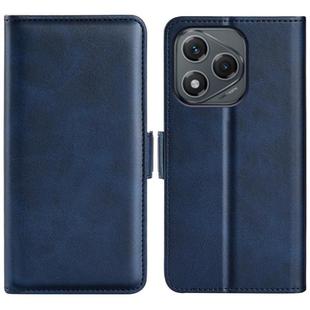 For Honor 400 Lite Global Dual-side Magnetic Buckle Horizontal Flip Leather Phone Case(Dark Blue)