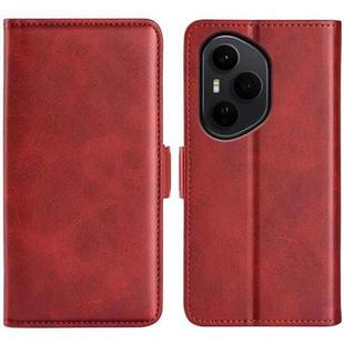 For Honor 400 Pro Global 160.8mm Dual-side Magnetic Buckle Horizontal Flip Leather Phone Case(Red)