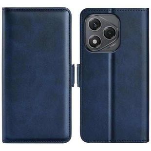 For Honor 400 Smart Dual-side Magnetic Buckle Horizontal Flip Leather Phone Case(Dark Blue)
