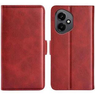 For Honor 400 Global 156.5mm Dual-side Magnetic Buckle Horizontal Flip Leather Phone Case(Red)
