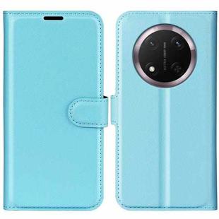 For Honor X9c Litchi Texture Horizontal Flip Leather Phone Case with Holder(Blue)