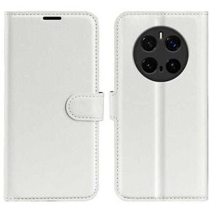 For Honor Magic7 Pro Litchi Texture Horizontal Flip Leather Phone Case with Holder(White)