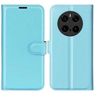 For Honor Magic7 Pro Litchi Texture Horizontal Flip Leather Phone Case with Holder(Blue)