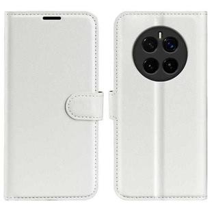 For Honor Magic7 5G Litchi Texture Horizontal Flip Leather Phone Case with Holder(White)
