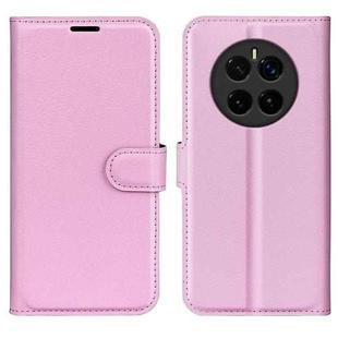 For Honor Magic7 5G Litchi Texture Horizontal Flip Leather Phone Case with Holder(Pink)