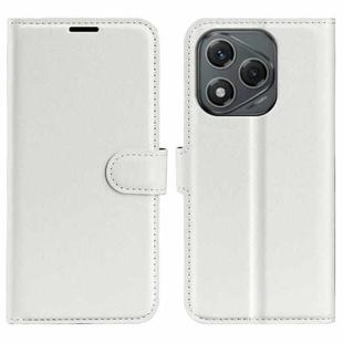For Honor 400 Lite Litchi Texture Horizontal Flip Leather Phone Case with Holder(White)