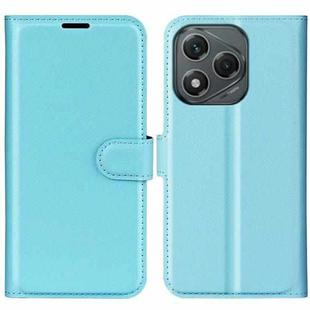 For Honor 400 Lite Litchi Texture Horizontal Flip Leather Phone Case with Holder(Blue)