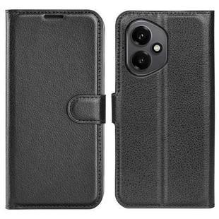 For Honor 400 Global Litchi Texture Horizontal Flip Leather Phone Case with Holder(Black)