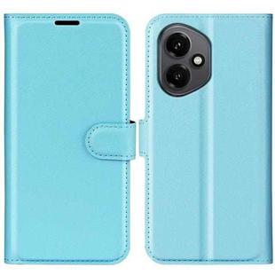 For Honor 400 Global Litchi Texture Horizontal Flip Leather Phone Case with Holder(Blue)