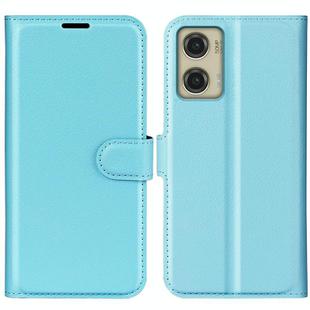 For Motorola Moto G Stylus 5G 2024 Litchi Texture Horizontal Flip Leather Phone Case with Holder(Blue)