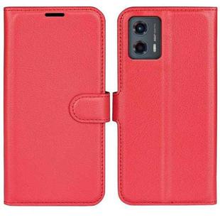 For Motorola Moto G 5G 2023 Litchi Texture Horizontal Flip Leather Phone Case with Holder(Red)