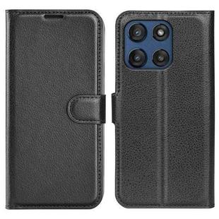 For Motorola Moto G Stylus 5G 2025 Litchi Texture Horizontal Flip Leather Phone Case with Holder(Black)