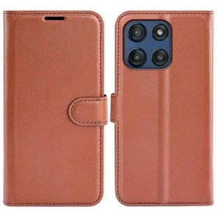For Motorola Moto G Stylus 5G 2025 Litchi Texture Horizontal Flip Leather Phone Case with Holder(Brown)