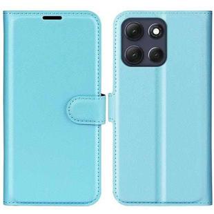 For Motorola Moto G86 5G Litchi Texture Horizontal Flip Leather Phone Case with Holder(Blue)