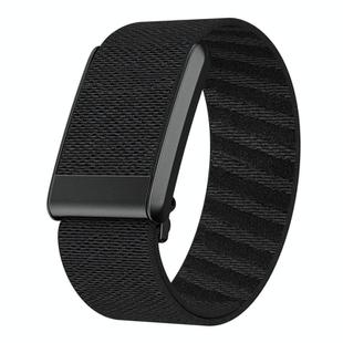For WHOOP 4.0 Elastic Force Decorative Design Nylon Watch Band(Black)
