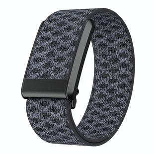 For WHOOP 4.0 Elastic Force Decorative Design Pashm Nylon Watch Band(Black Gray)