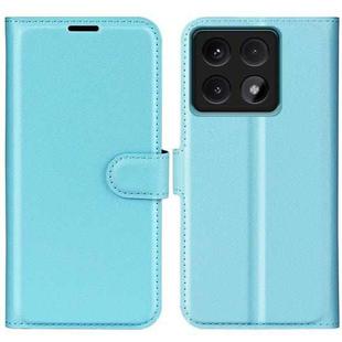 For Xiaomi 14T Pro Litchi Texture Horizontal Flip Leather Phone Case with Holder(Blue)