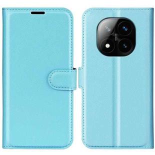 For Xiaomi Redmi Note 14 Pro+ Litchi Texture Horizontal Flip Leather Phone Case with Holder(Blue)