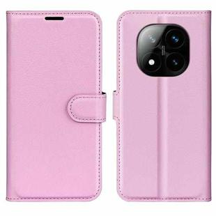 For Xiaomi Redmi Note 14 Pro+ Litchi Texture Horizontal Flip Leather Phone Case with Holder(Pink)