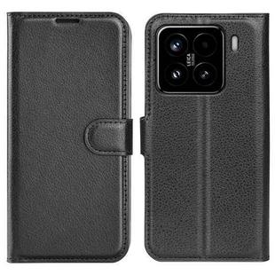 For Xiaomi 15 Litchi Texture Horizontal Flip Leather Phone Case with Holder(Black)