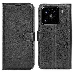 For Xiaomi 15 Pro Litchi Texture Horizontal Flip Leather Phone Case with Holder(Black)
